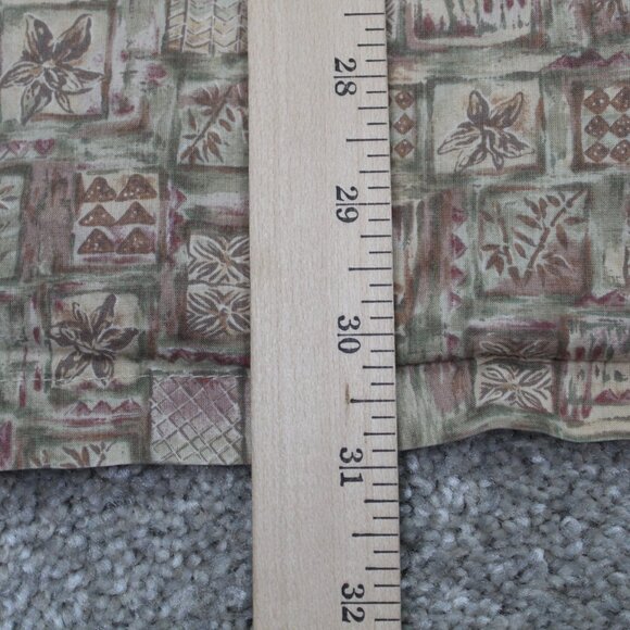 Tori Richard Shirt Adult 2XL XXL Beige Cotton Lawn Short Sleeve Button Up - Picture 11 of 11